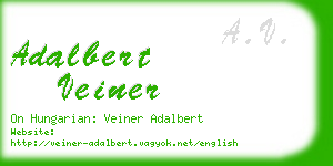 adalbert veiner business card